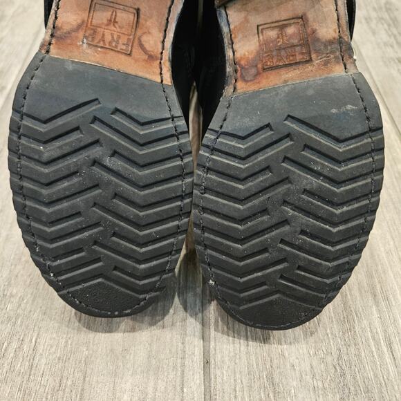 Frye Veronica Flex Short Moto Boots Womens 7 Leather Round Toe Classic Timeless - Picture 13 of 16